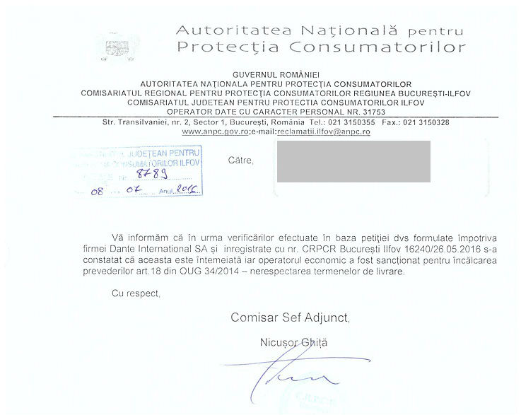 Estate Loose Specialist eMAG a fost sancţionat de ANPC pentru nerespectarea termenelor de livrare -  NOOBZ.RO