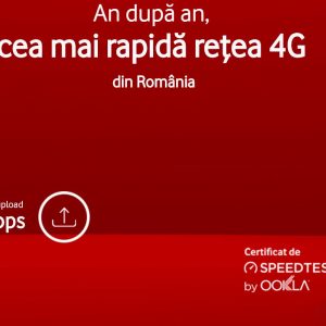 Vodafone Romania – cea mai rapida retea mobila de generatie 4G
