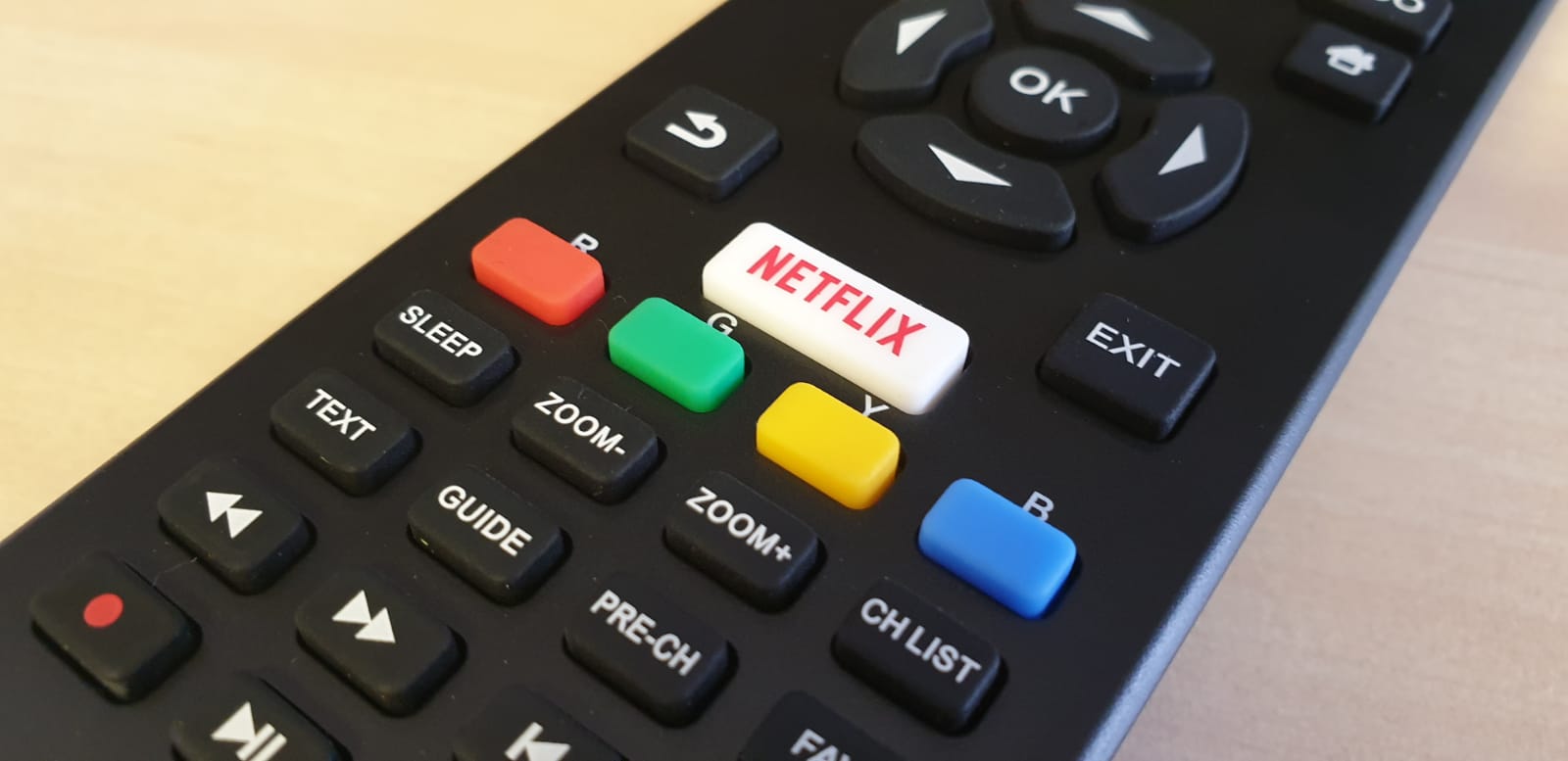 buton dedicat pentru netflix