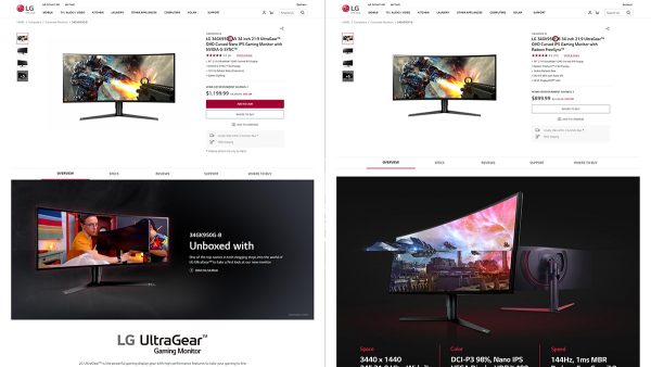 LG UltraGear 34GK950G/F Ultrawide