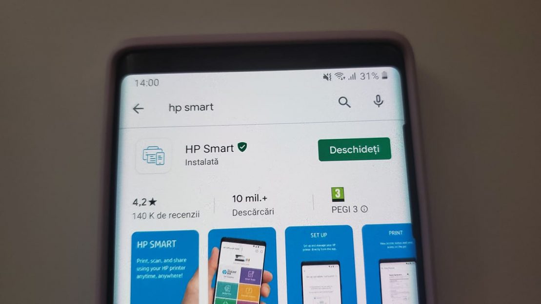 aplicatie Android HP Smart