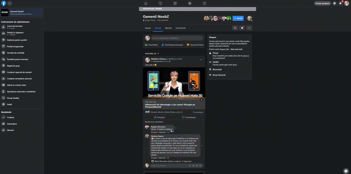 Noua interfață Facebook