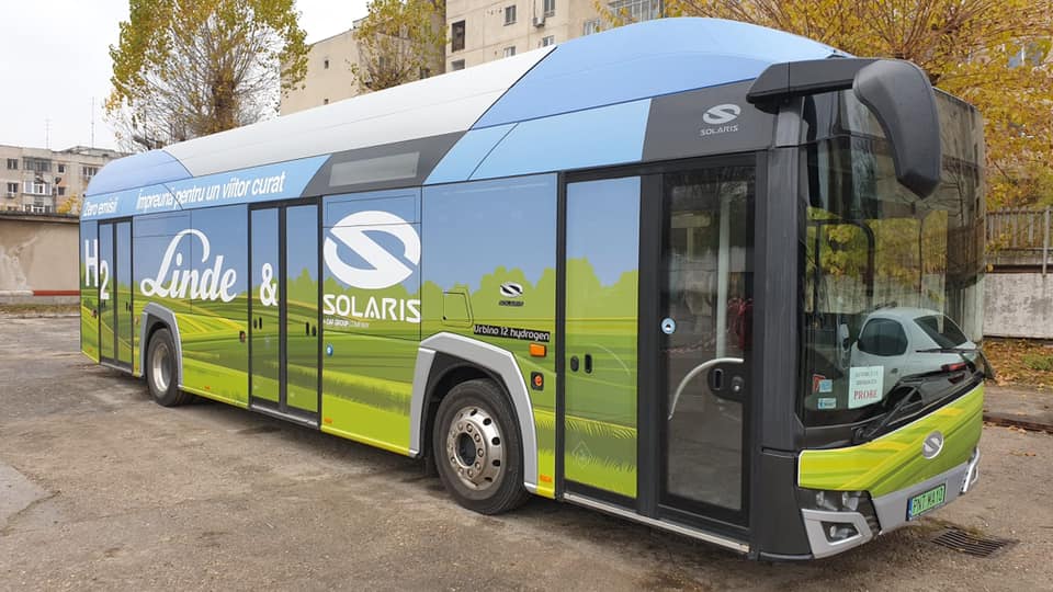 Un autobuz cu hidrogen va circula în Capitală