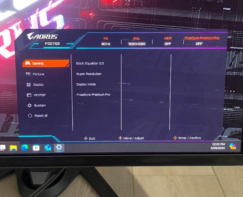 Revizuire Gigabyte AORUS FO27Q3 - OLED Gaming Glory 15 aorus f027q3 review6 Gigabyte AORUS FO27Q3 Review - OLED Gaming Glory