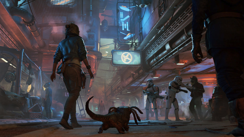 Kay Vess și Nix în Star Wars Outlaws