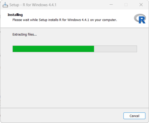 R Procesul de instalare