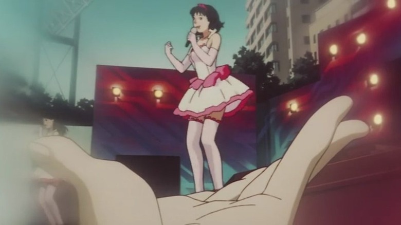 Perfect Blue Mima pop-idol urmăritor împușcat cu mâna