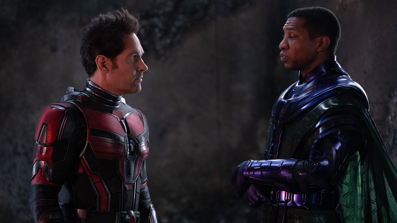 Scott Lang și Kang în Ant-Man and the Wasp: Quantumania
