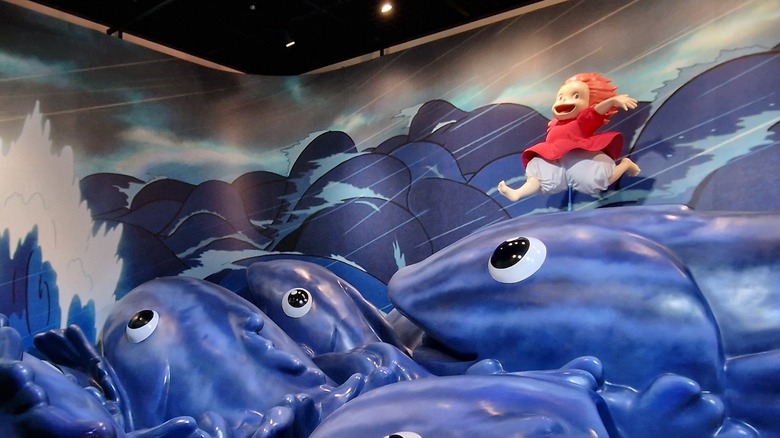 Recrearea punctului culminant al lui Ponyo la Parcul Ghibli