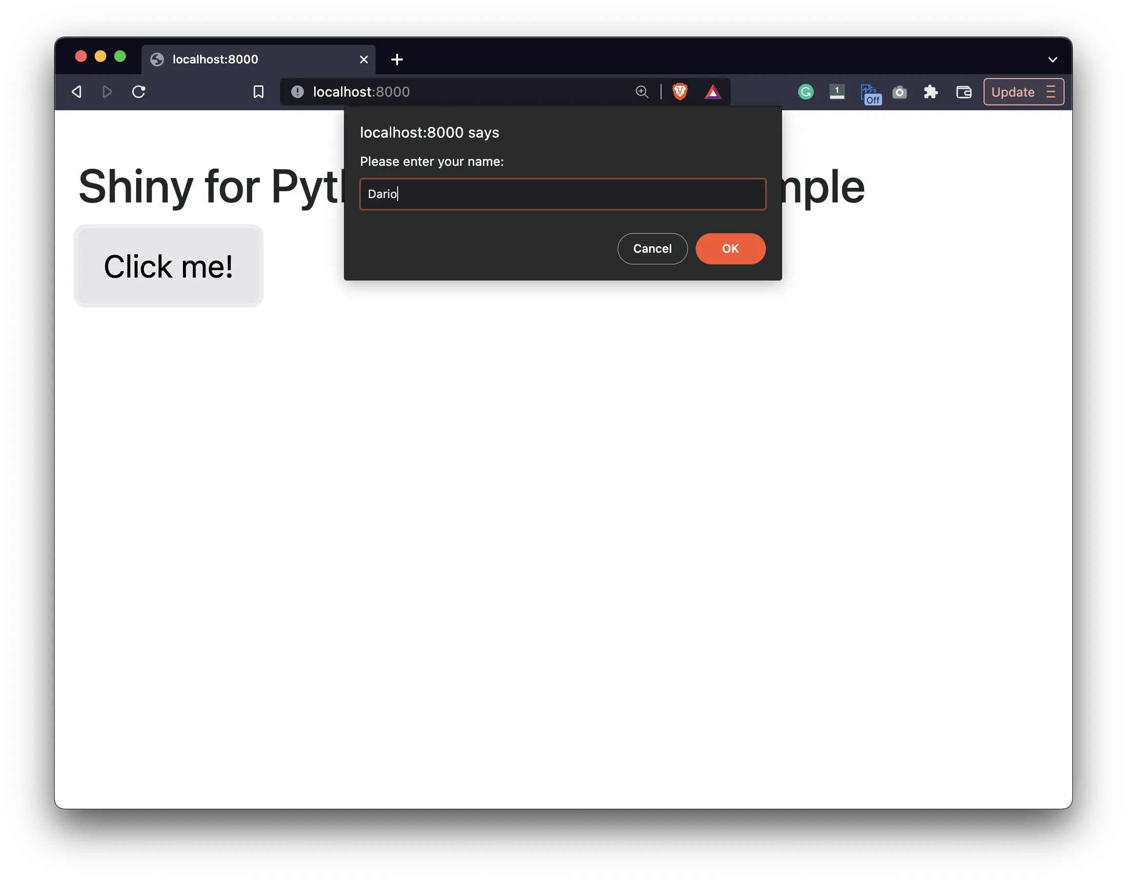 Imaginea 3 - Introducerea unei valori în prompt