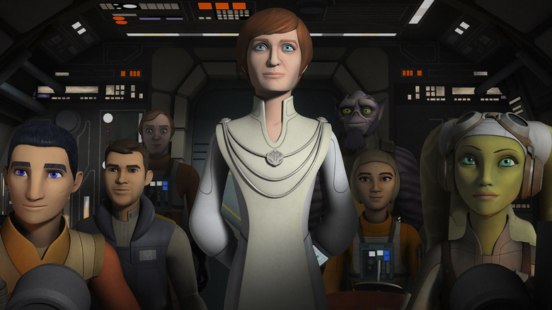 Mon Mothma și echipa Ghost din Star Wars Rebels