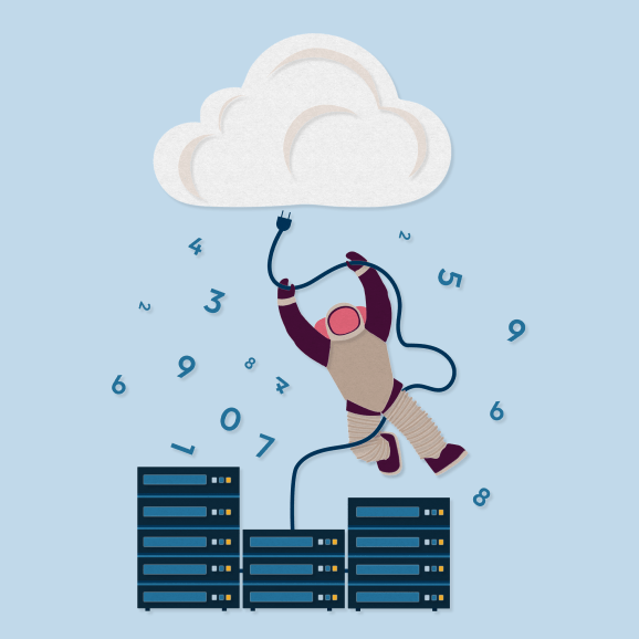 Servere conectate la cloud.