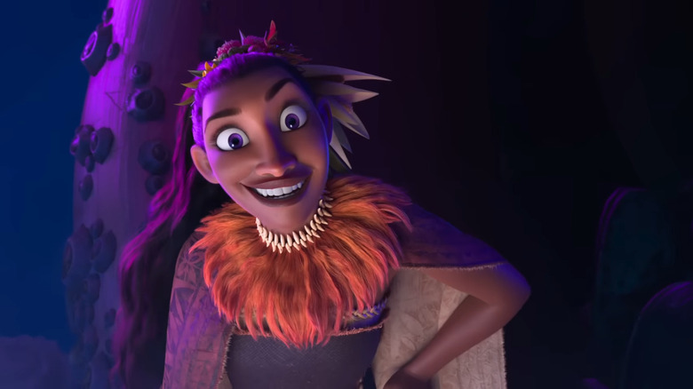 Awhimai Fraser ca vocea lui Matangi în Moana 2