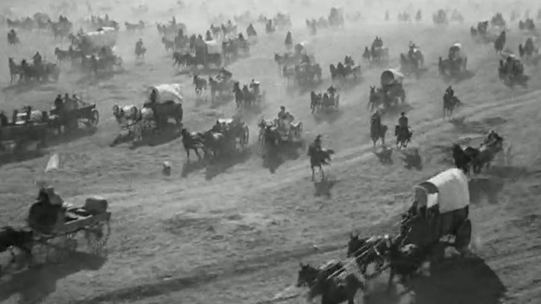 Goana terenului din 1889, așa cum este descrisă în film 