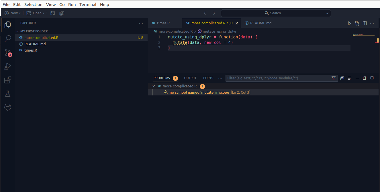 Vedere completă a Positron în timp ce vizualizatorul de fișiere este deschis.