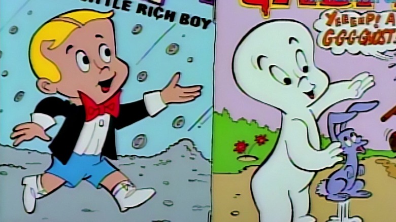 Richie Rich și Casper Fantoma fiind comparați