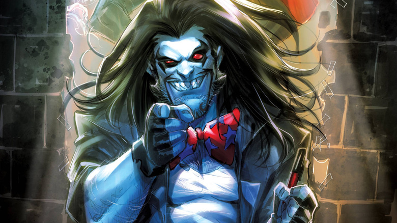 Lobo arătând pe coperta Superman vs. Lobo #2