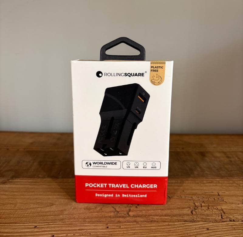 Recenzie încărcător de călătorie arolling Square1 Opinie încărcător de călătorie Rolling Square: Soluție compactă pentru călătorii globali