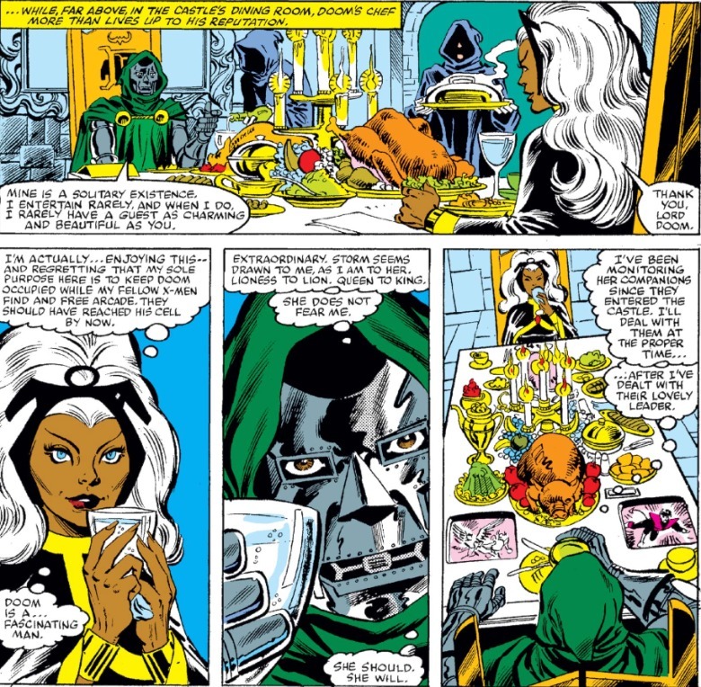 X-Men # 145 Storm and Doom la cină