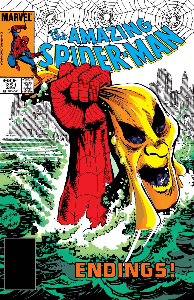 Coperta Amazing Spider-Man #251 Hobgoblin demascat