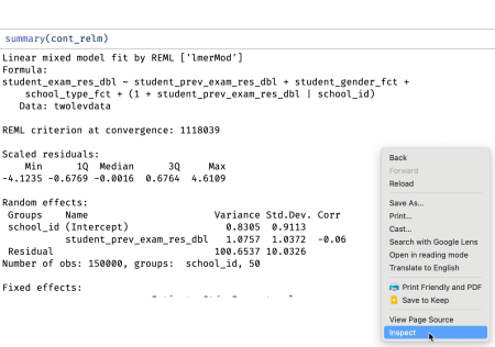 Captură de ecran a meniului contextual Google Chrome.