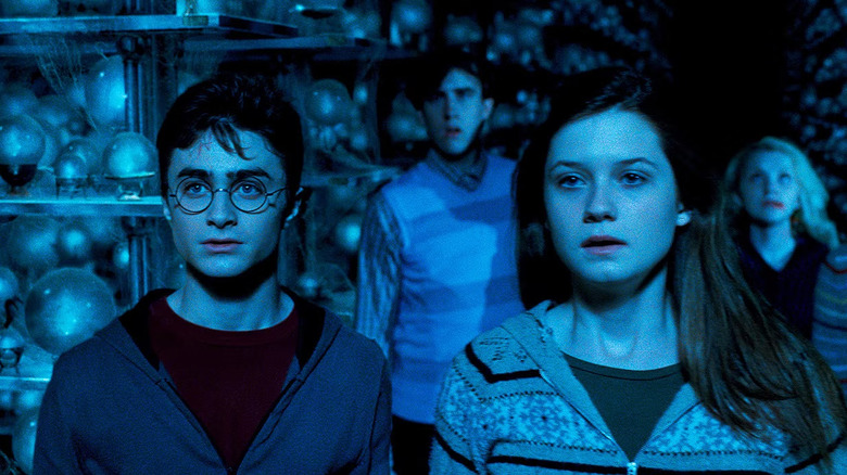 Ordinul Phoenix, Harry, Ginny, Neville și Luna în Departamentul Misterelor