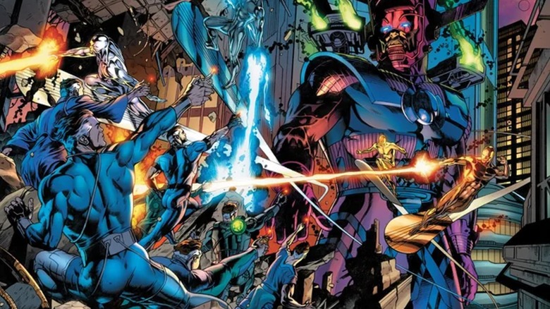 Galactus se confruntă cu Consiliul Reeds în benzile desenate Marvel