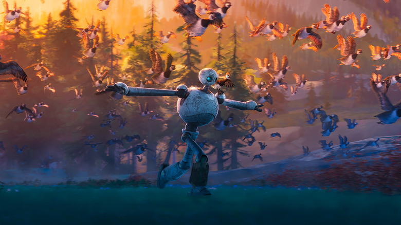 Roz cu brațele depășite cu gâște