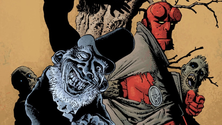 Hellboy: The Crooked Man Cover care arată Jeremiah Witkins și Hellboy