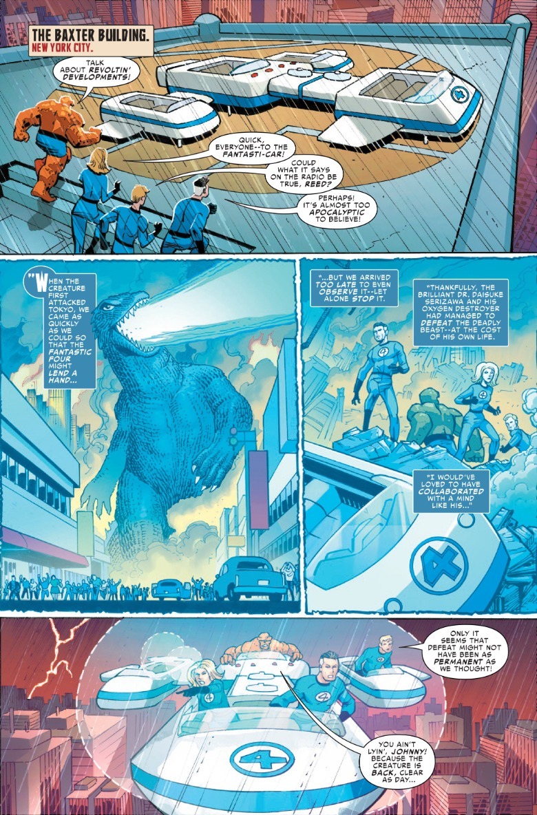 Godzilla vs Fantastic Four Page 1