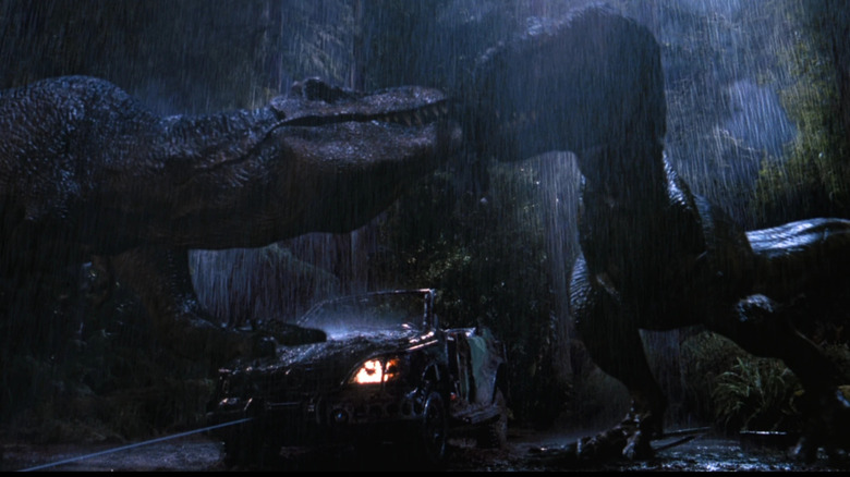 T Rexes împărtășește o gustare AA în lumea pierdută: Jurassic Park