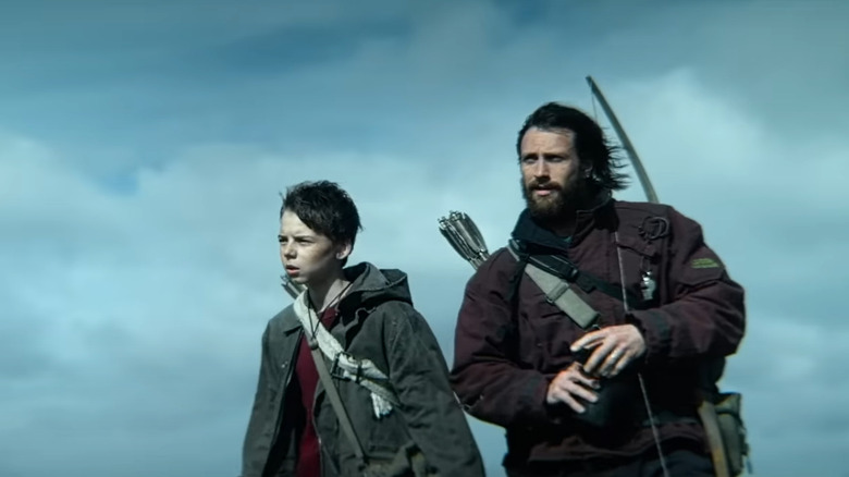 Aaron Taylor-Johnson ca Jamie și Alfie Williams ca Spike în 28 de ani mai târziu