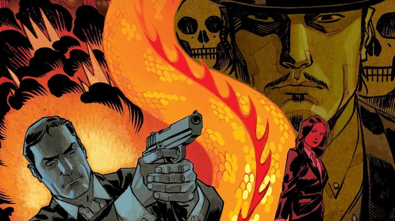 O copertă de benzi desenate James Bond 007 prezintă Bond și Odd Job