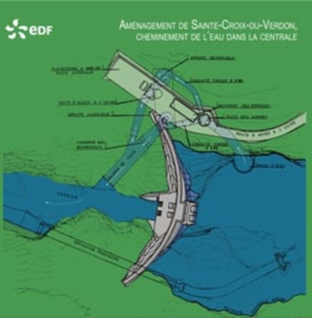 Planul instalaţiilor hidroelectrice Sainte-Croix