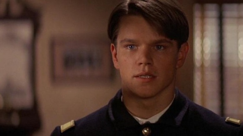 Matt Damon este în uniformă ca al doilea locotenent Britton Davis în Geronimo: An Legend American