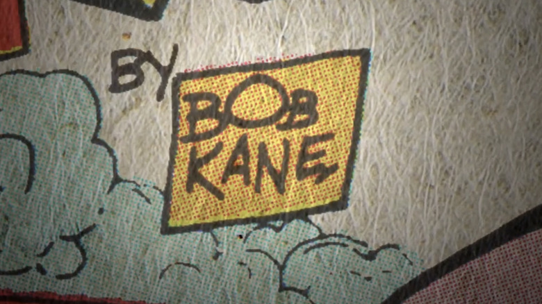 Un byline Bob Kane este prezentat în Closeup în Batman & Bill