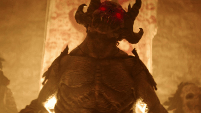 Diavolul arătând înfricoșător în răzbunarea diavolului