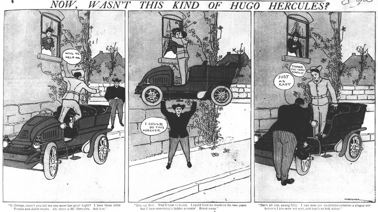 O benzi desenate clasice Hugo Hercules din Chicago Tribune.