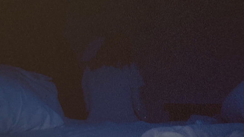 Mama stă în pat în Skinamarinnk