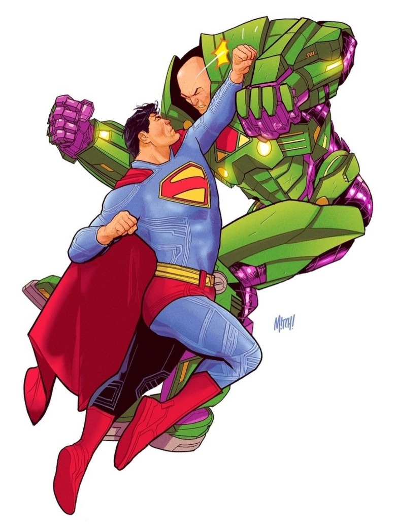 Superman și Lex Luthor Man of Tomorrow Art de Mitch Gerads