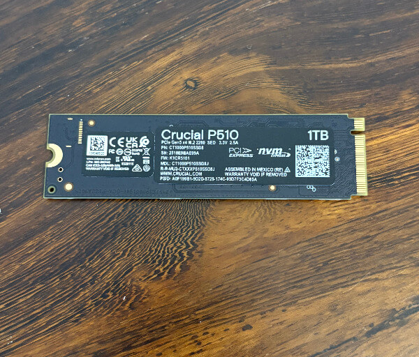 Crucial P510 Review4 Crucial P510 GEN5 1TB Revizuire SSD - Speed ​​îndeplinește eficiența