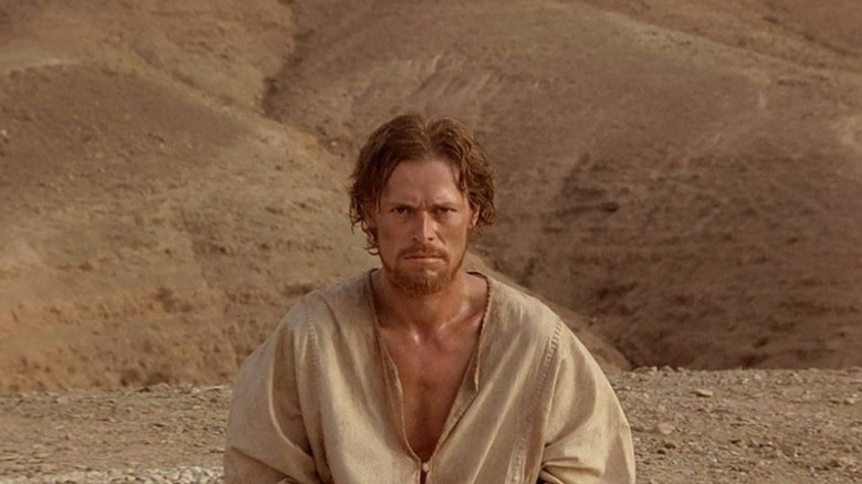 Iisus Hristos stând în deșert în ultima ispită a lui Hristos