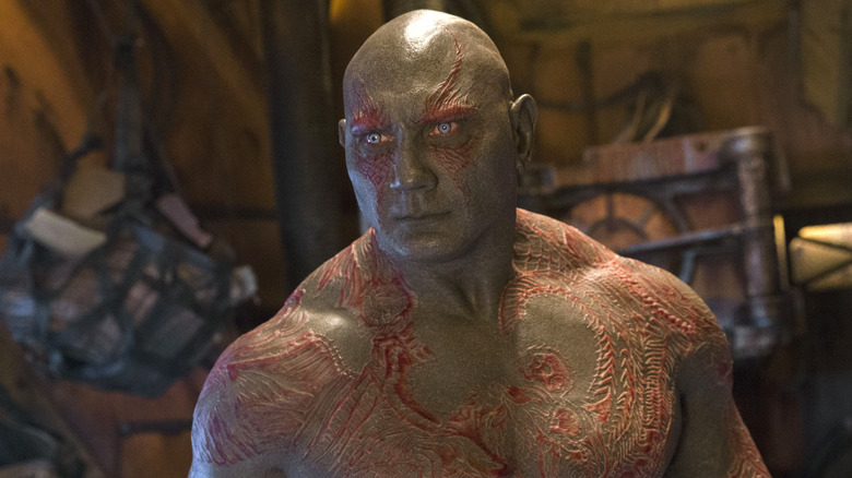 Dave Bautista ca Drax în The Guardians of the Galaxy Vol. 1