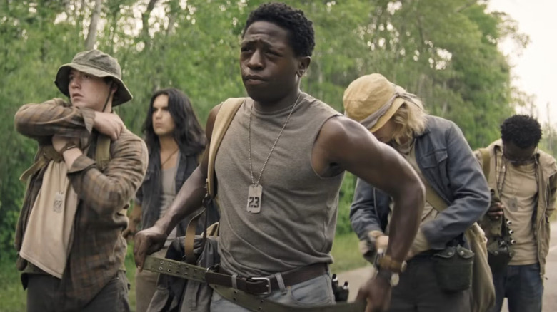 Ray Garraty, Collie Parker, Peter McVries, Gary Barkovitch și Pearson în Long Walk