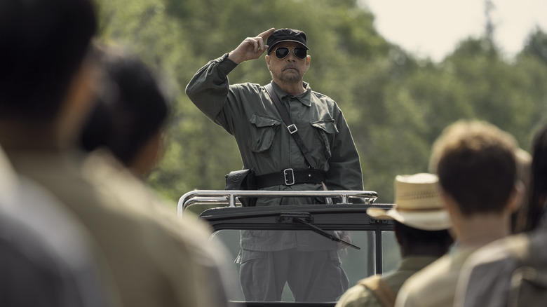 Mark Hamill ca major care ținea un discurs băieților în plimbare lungă