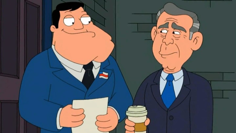 Stan Smith vorbind cu George W. Bush cu o ceașcă de cafea în tatăl american!