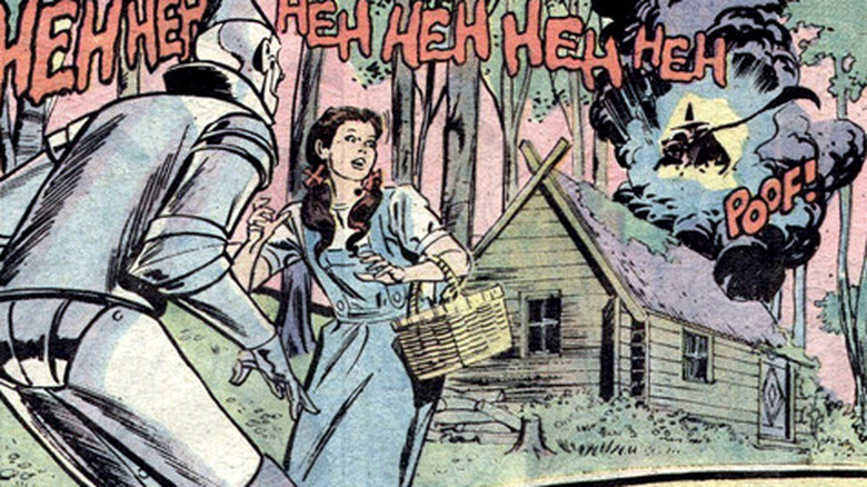 Un panou din comic MGM din 1975, The Marvelous Wizard of Oz din Oz