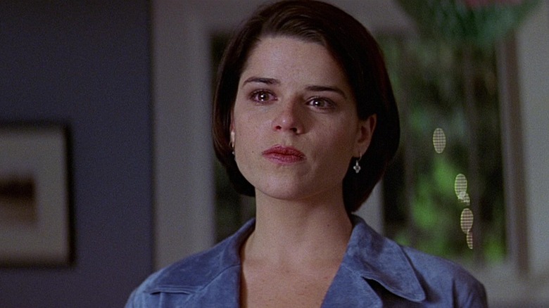 Sidney arătând cu ochi lacrimi în Scream 2