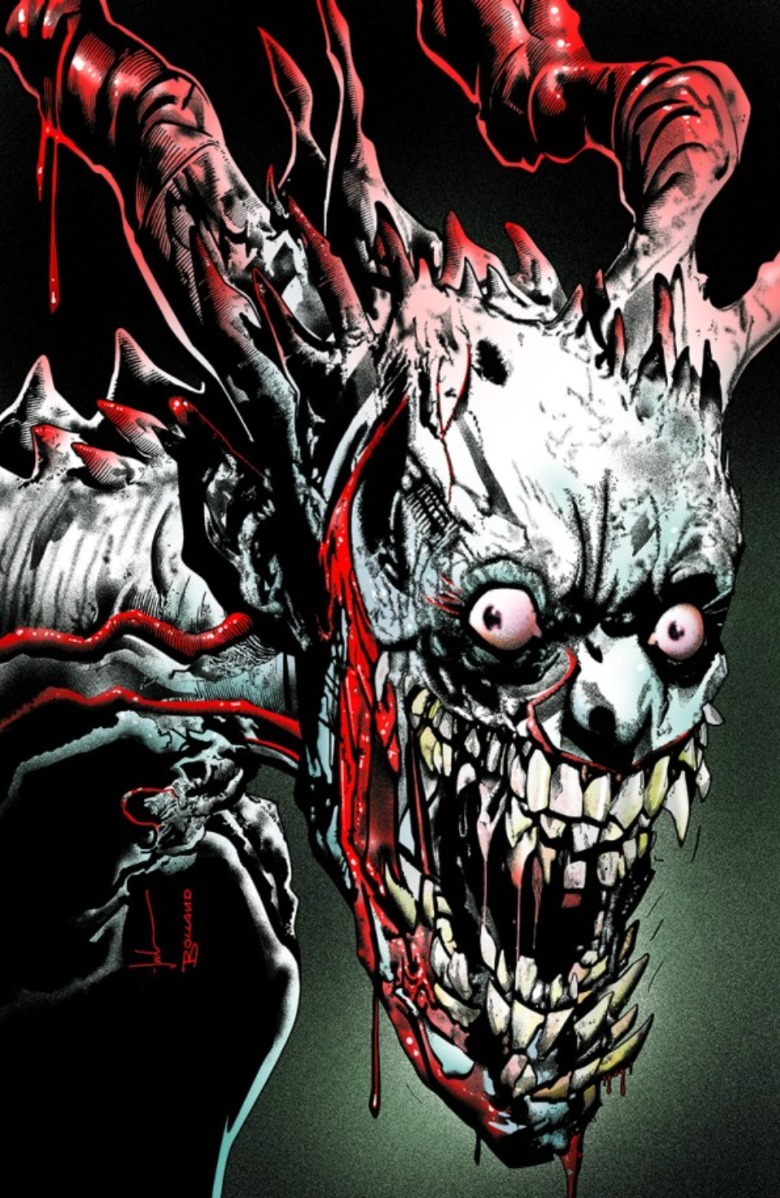 Coperta Absolute Batman # 15 care arată Joker desenat de Brian Bolland