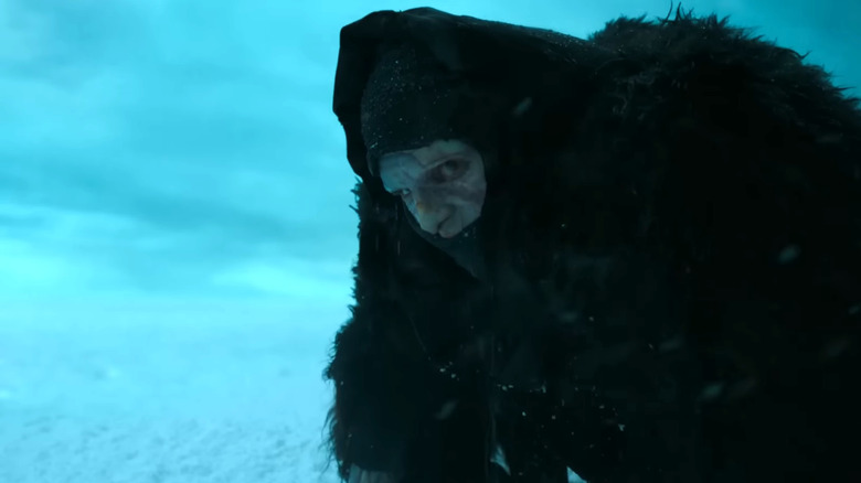 Frankenstein, creatura îngenuncheată în gheața arctică